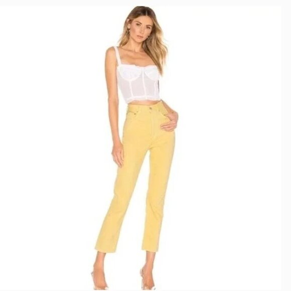 Agolde Riley Jean‎  Lemon size 27 - Picture 1 of 8